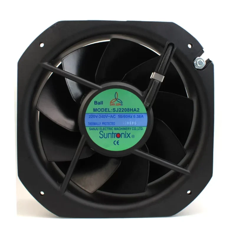 Suntronix SJ2208HA2 220V 0.38A 22580 Ball Control Cabinet Fan 225x225x80