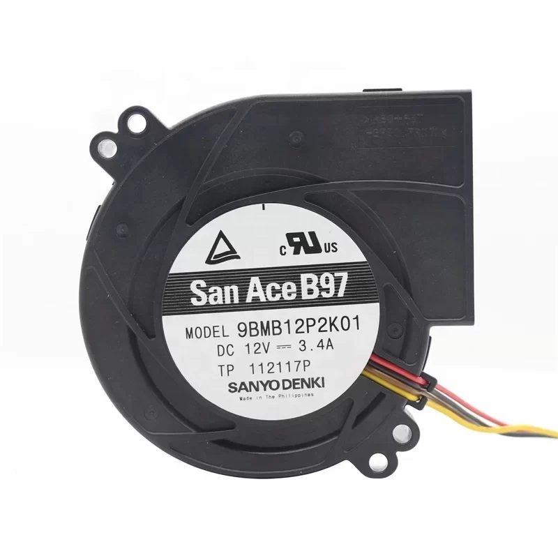 9BMB12P2K01 SANYO 97.1x96.5x33mm 12V DC Blower Centrifugal