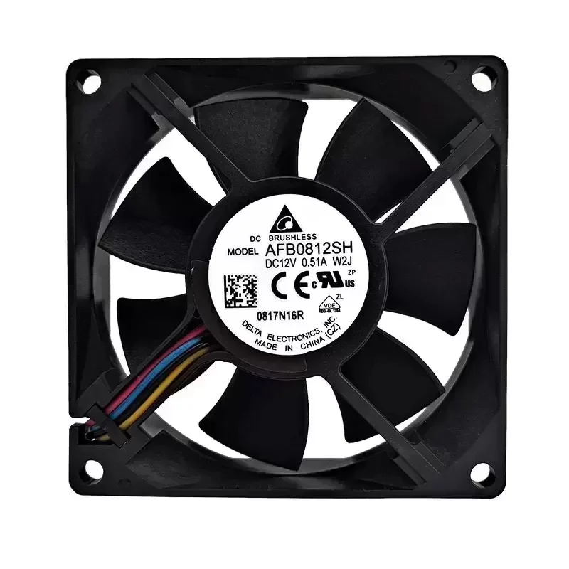 Delta AFB0812SH-W2J 12V DC Ball Bearing Axial Fan
