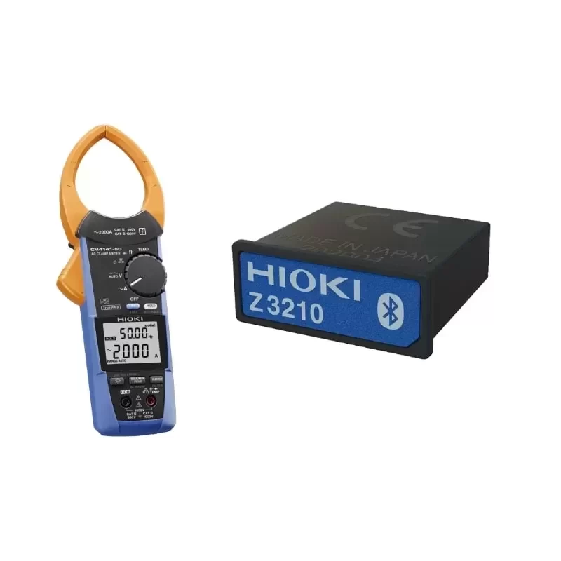 Hioki CM4141-90 TRMS AC Clamp Meter (2000 A) with Z3210 Wireless Adapter
