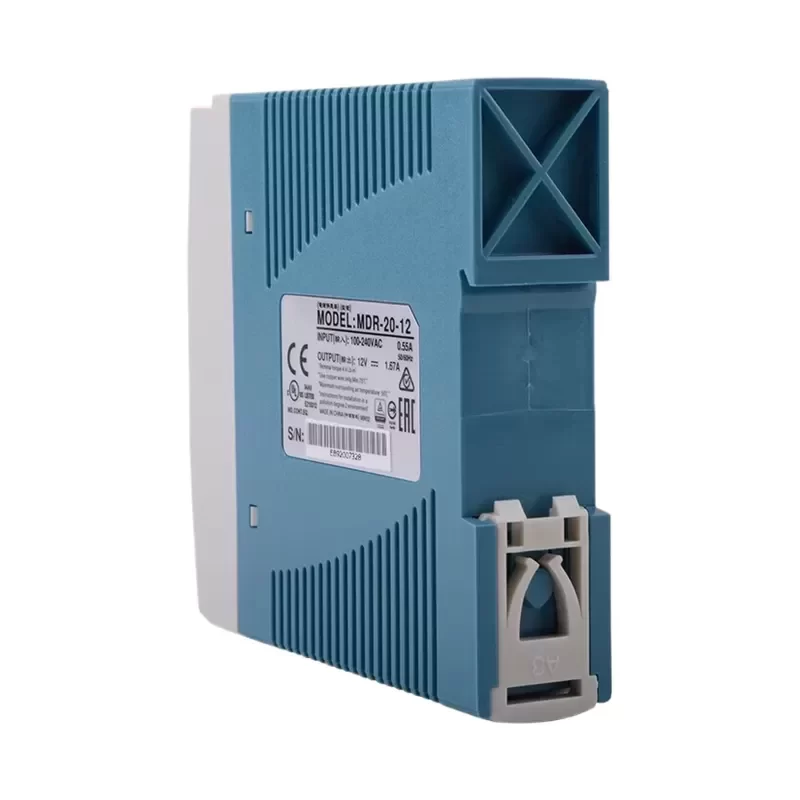 MEAN WELL MDR-20-12 AC 12V 1.67A 20W DIN Rail Power Supply