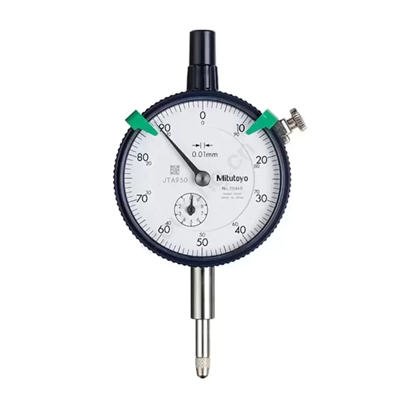 Mitutoyo 2046A Series 2 Metric ISO Type Dial Indicator 0 to 10 mm Range 0.01 mm Accuracy Standard-Type with Lug Back
