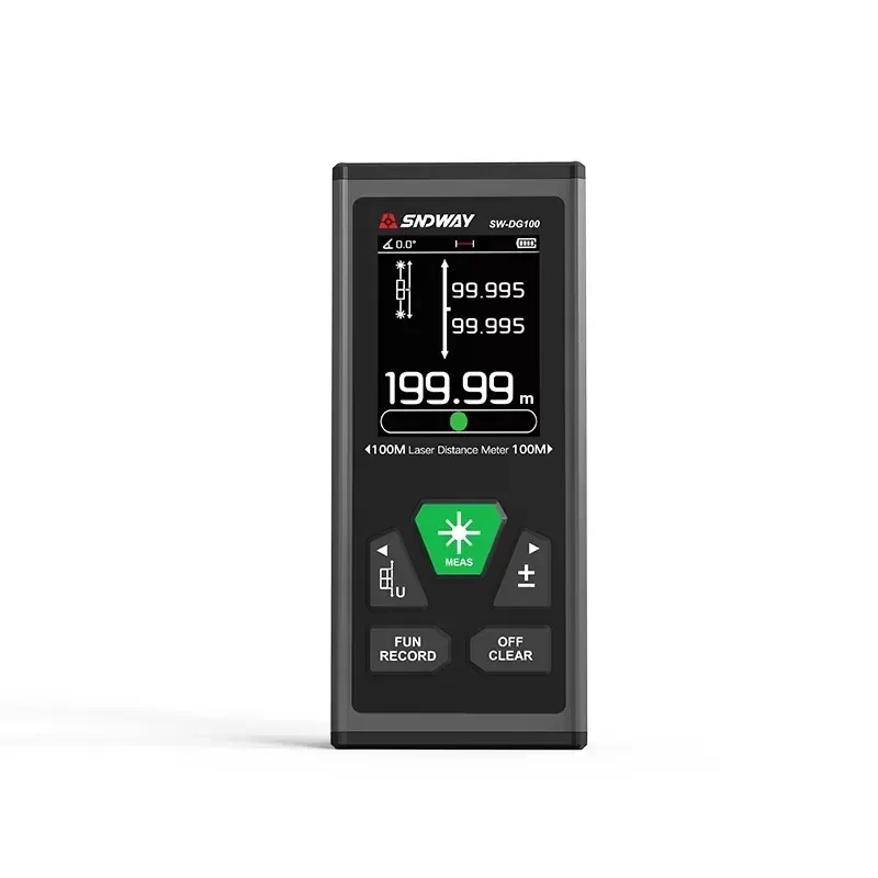 SNDWAY SW-DG100 Dual Laser Distance Meter Green Measuring
