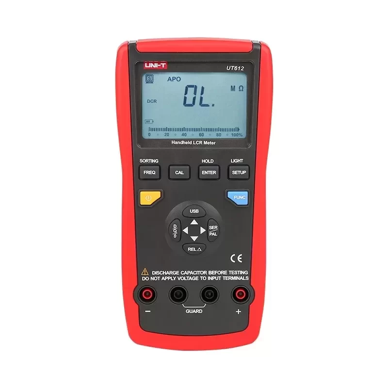UNI-T UT612 High Precision Digital Bridge Handheld Meter LCR Resistance Capacitance Inductance Meter