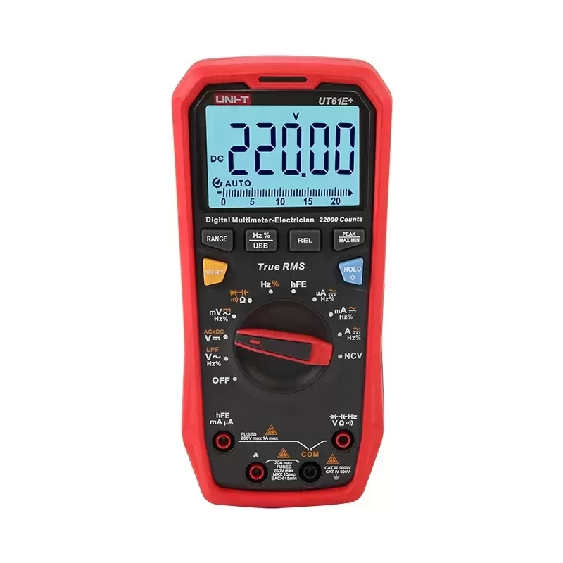 UNI-T UT61E+ Professional Analog Digital Multimeter 22000 Counts Electrical Tester for Ammeter Voltmeter Multi Meter